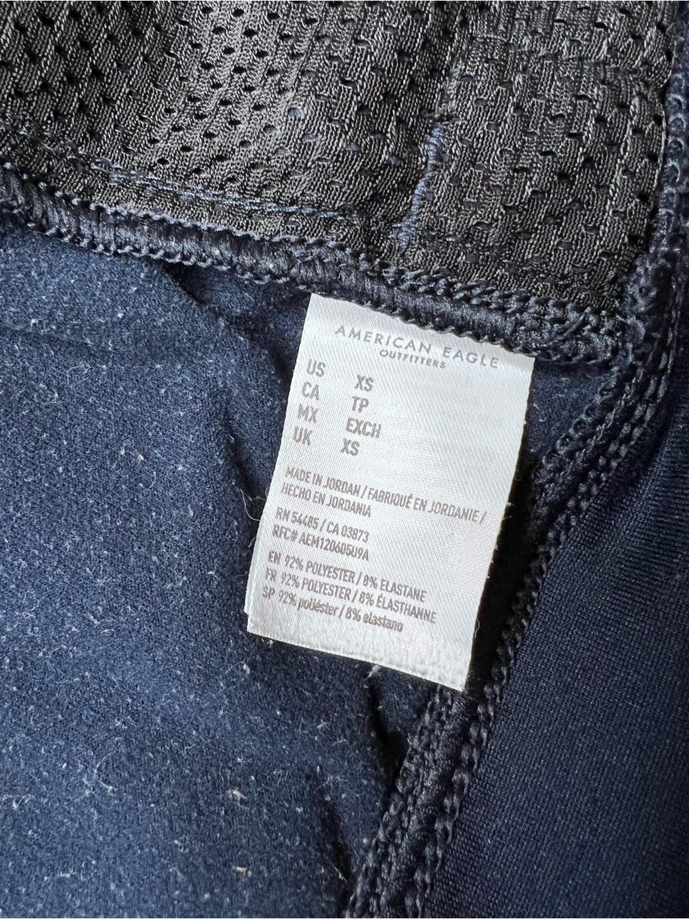 American Eagle Active Flex Full Zip Hoodie Jacket Men’s XS Navy Gray Athleisure - Picture 5 of 7